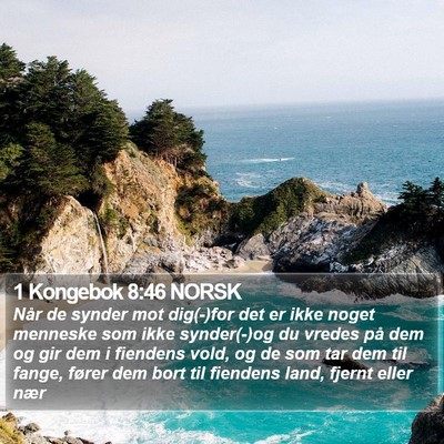 1 Kongebok 8:46 NORSK Bible Verse Image