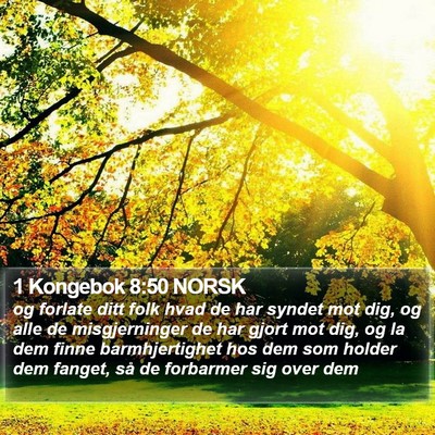 1 Kongebok 8:50 NORSK Bible Verse Image
