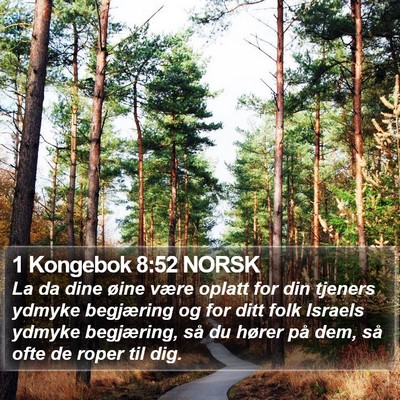 1 Kongebok 8:52 NORSK Bible Verse Image