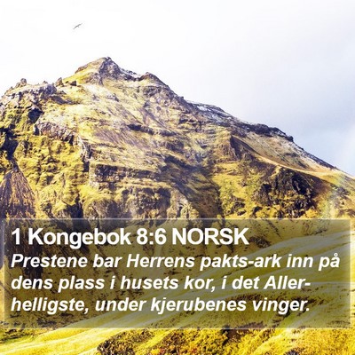 1 Kongebok 8:6 NORSK Bible Verse Image