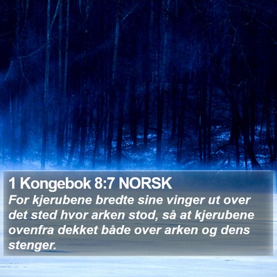 1 Kongebok 8:7 NORSK Bible Verse Image