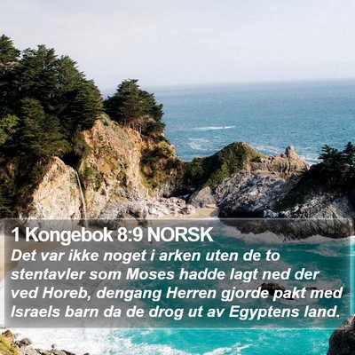 1 Kongebok 8:9 NORSK Bible Verse Image