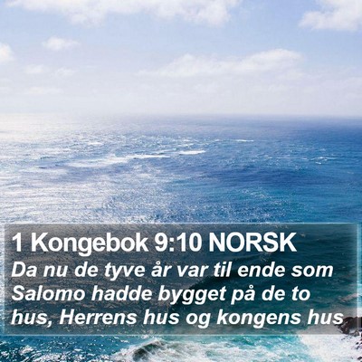 1 Kongebok 9:10 NORSK Bible Verse Image