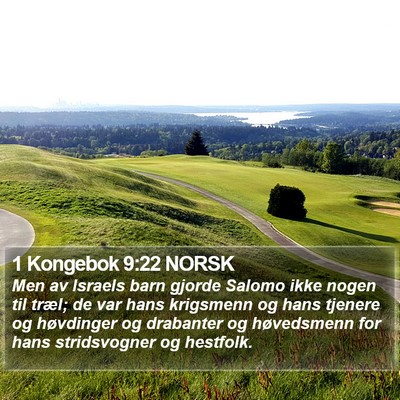 1 Kongebok 9:22 NORSK Bible Verse Image