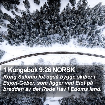 1 Kongebok 9:26 NORSK Bible Verse Image