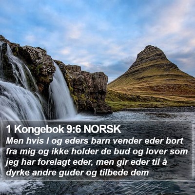 1 Kongebok 9:6 NORSK Bible Verse Image