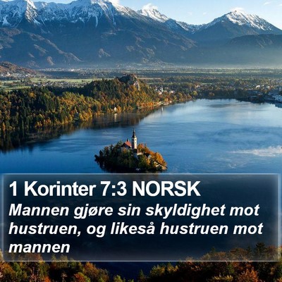 1 Korinter 7:3 NORSK Bible Verse Image