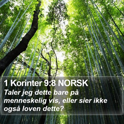 1 Korinter 9:8 NORSK Bible Verse Image