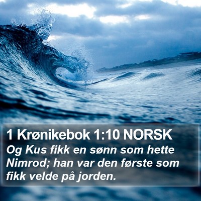 1 Krønikebok 1:10 NORSK Bible Verse Image
