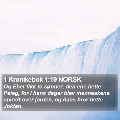 1 Krønikebok 1:19 NORSK Bible Verse Image