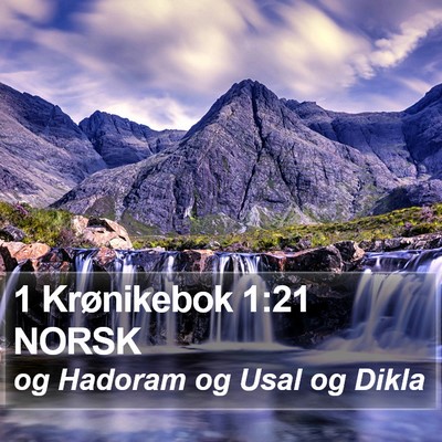 1 Krønikebok 1:21 NORSK Bible Verse Image
