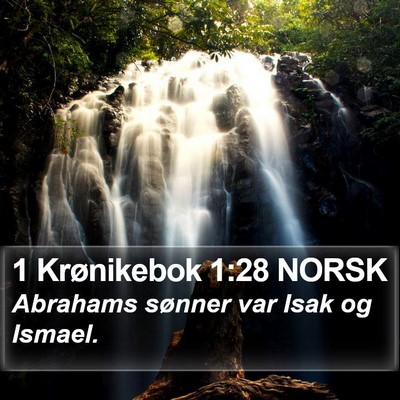 1 Krønikebok 1:28 NORSK Bible Verse Image