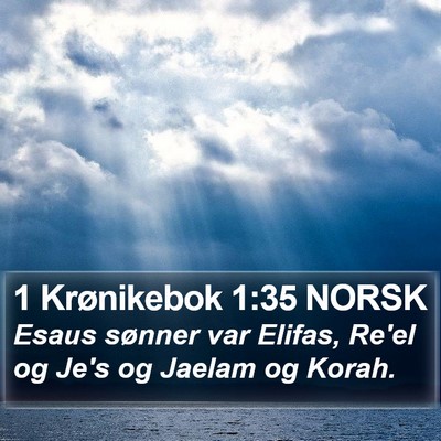1 Krønikebok 1:35 NORSK Bible Verse Image