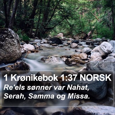 1 Krønikebok 1:37 NORSK Bible Verse Image