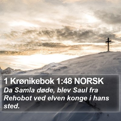 1 Krønikebok 1:48 NORSK Bible Verse Image