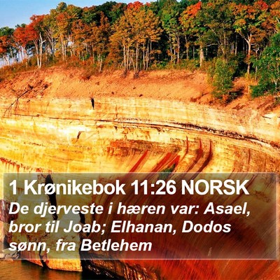 1 Krønikebok 11:26 NORSK Bible Verse Image