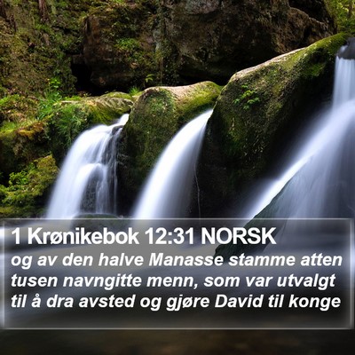 1 Krønikebok 12:31 NORSK Bible Verse Image