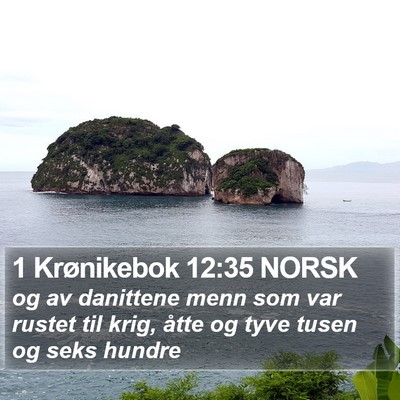 1 Krønikebok 12:35 NORSK Bible Verse Image