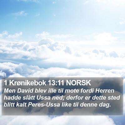 1 Krønikebok 13:11 NORSK Bible Verse Image