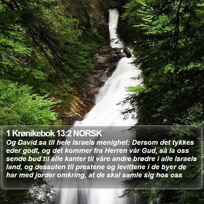 1 Krønikebok 13:2 NORSK Bible Verse Image