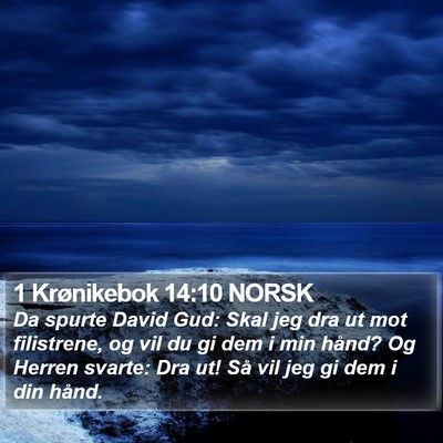 1 Krønikebok 14:10 NORSK Bible Verse Image