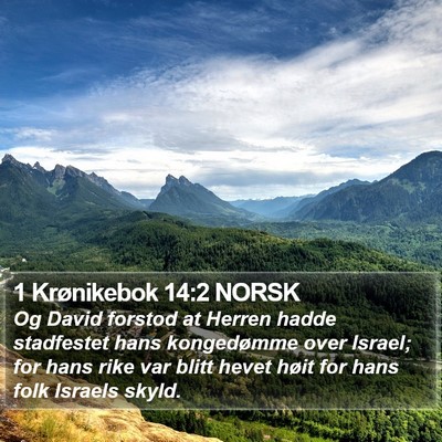 1 Krønikebok 14:2 NORSK Bible Verse Image