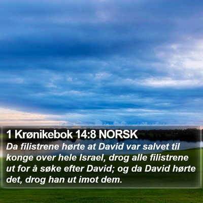 1 Krønikebok 14:8 NORSK Bible Verse Image