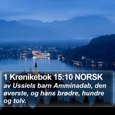 1 Krønikebok 15:10 NORSK Bible Verse Image