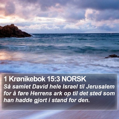 1 Krønikebok 15:3 NORSK Bible Verse Image