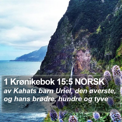 1 Krønikebok 15:5 NORSK Bible Verse Image