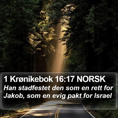 1 Krønikebok 16:17 NORSK Bible Verse Image