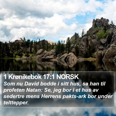 1 Krønikebok 17:1 NORSK Bible Verse Image