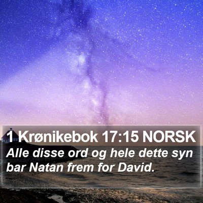 1 Krønikebok 17:15 NORSK Bible Verse Image