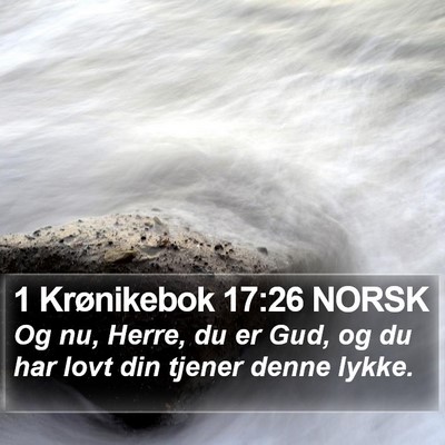 1 Krønikebok 17:26 NORSK Bible Verse Image
