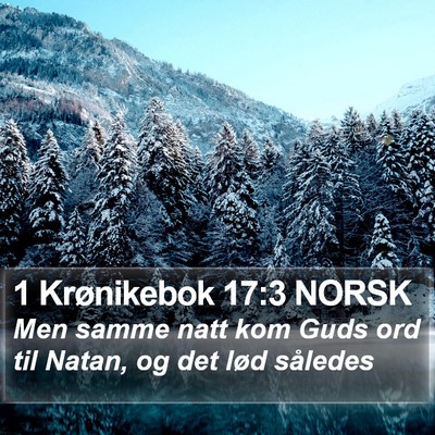 1 Krønikebok 17:3 NORSK Bible Verse Image
