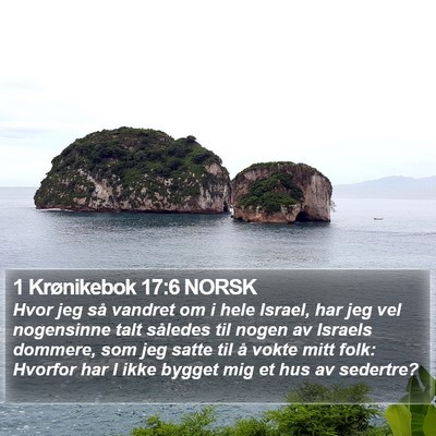 1 Krønikebok 17:6 NORSK Bible Verse Image