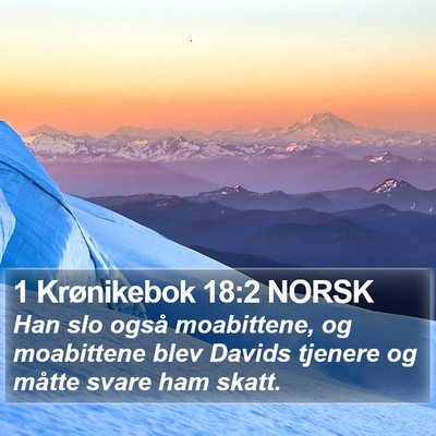 1 Krønikebok 18:2 NORSK Bible Verse Image