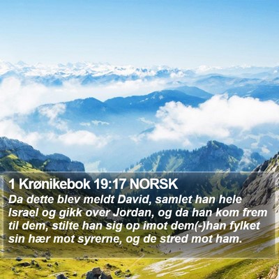 1 Krønikebok 19:17 NORSK Bible Verse Image