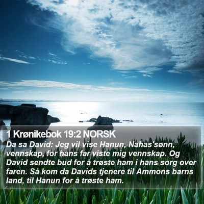 1 Krønikebok 19:2 NORSK Bible Verse Image