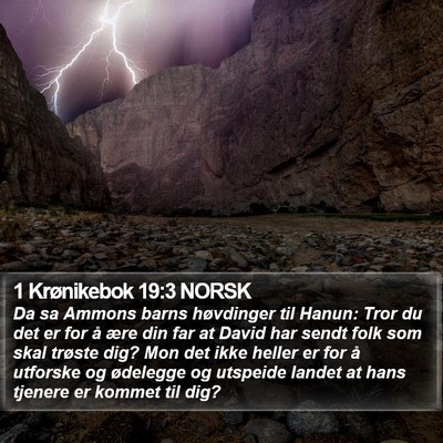 1 Krønikebok 19:3 NORSK Bible Verse Image