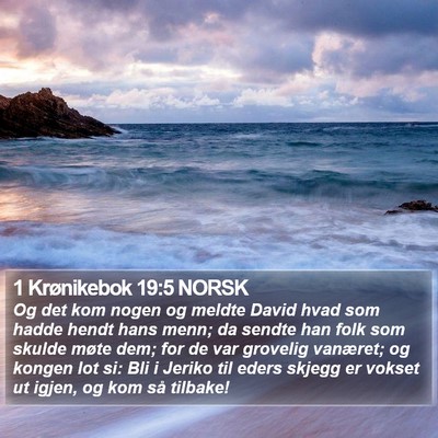 1 Krønikebok 19:5 NORSK Bible Verse Image