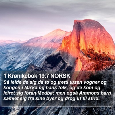 1 Krønikebok 19:7 NORSK Bible Verse Image
