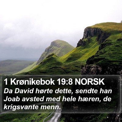 1 Krønikebok 19:8 NORSK Bible Verse Image