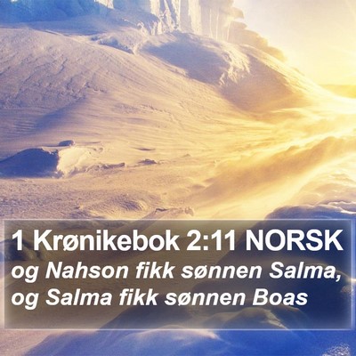 1 Krønikebok 2:11 NORSK Bible Verse Image