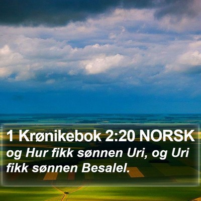 1 Krønikebok 2:20 NORSK Bible Verse Image