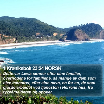 1 Krønikebok 23:24 NORSK Bible Verse Image