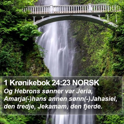 1 Krønikebok 24:23 NORSK Bible Verse Image