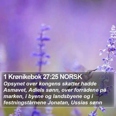 1 Krønikebok 27:25 NORSK Bible Verse Image