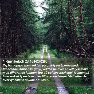 1 Krønikebok 28:15 NORSK Bible Verse Image
