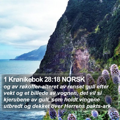 1 Krønikebok 28:18 NORSK Bible Verse Image